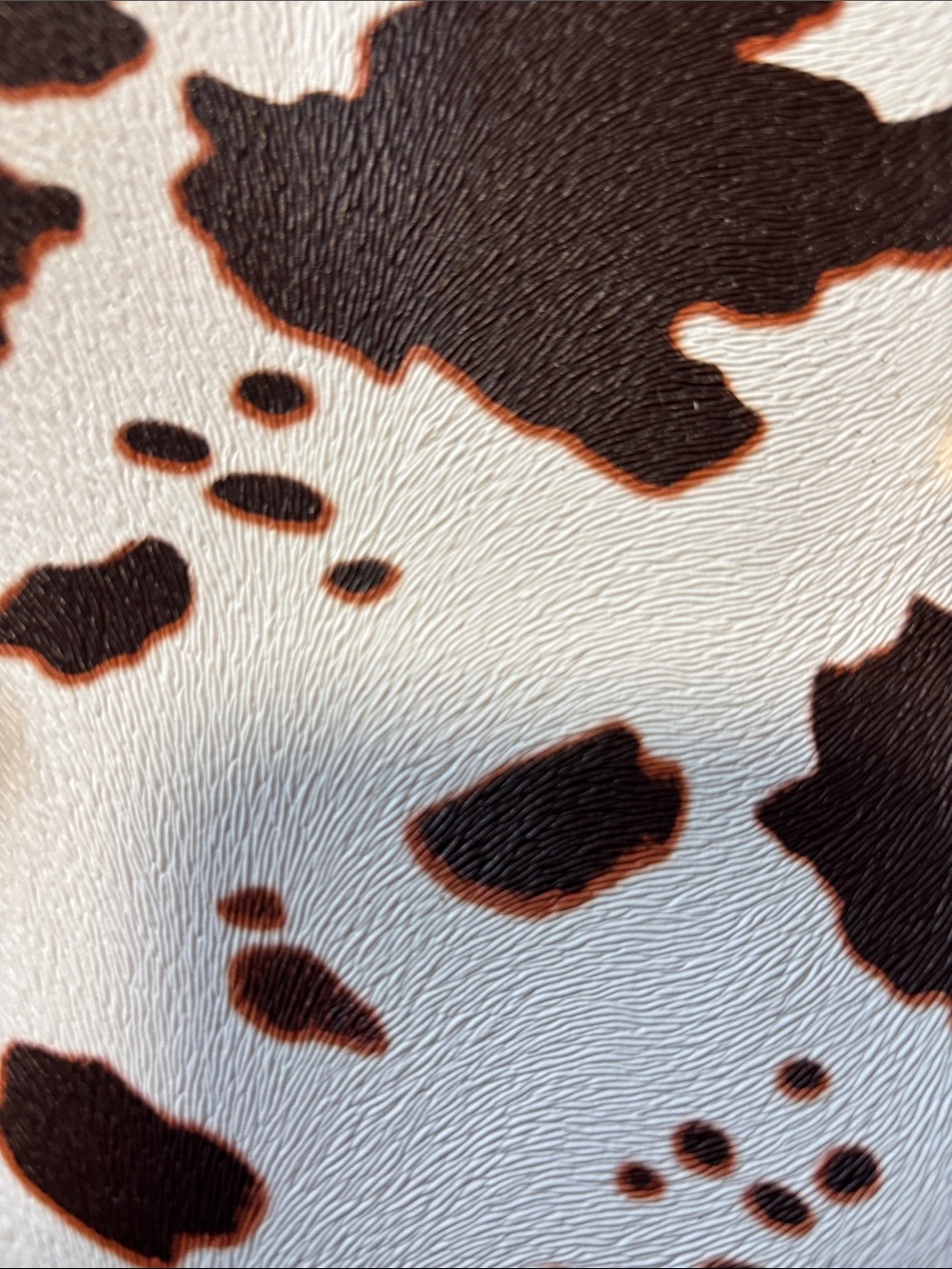 ELIM&PAUL Cow Print and Tan Tote Bag - Picture 7 of 7